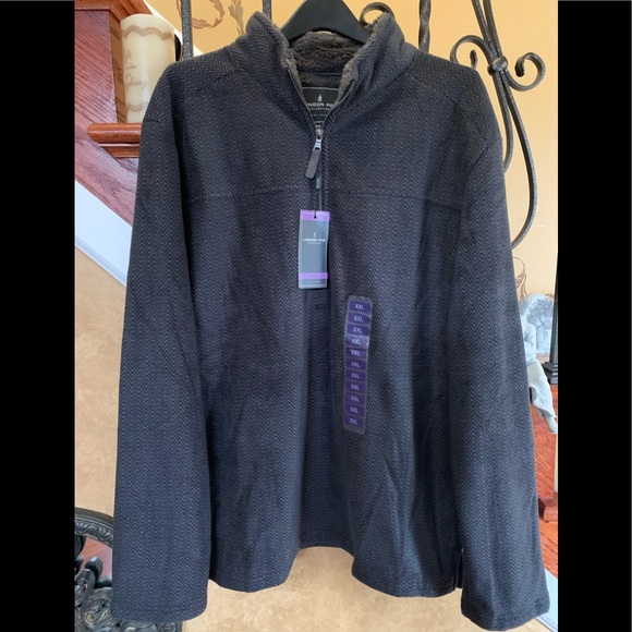 London Fog Other - London Fog Men’s Half Zip Long Sleeve Sherpa lined Pullover Sweater